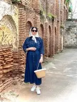 مانتو جین درسه رنگ ترنج  (596) - Image 7