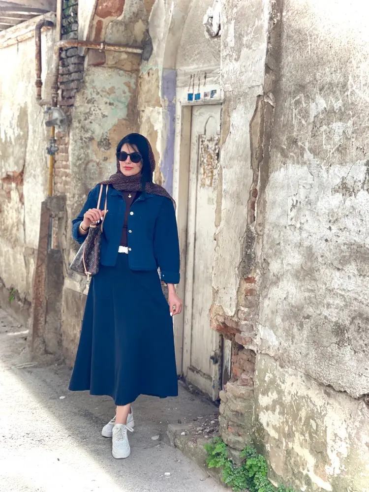 کت کراپ رنگی پایین ریشدار بهار(597) - Image 7