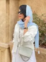 کت کراپ رنگی پایین ریشدار بهار(597) - Image 6