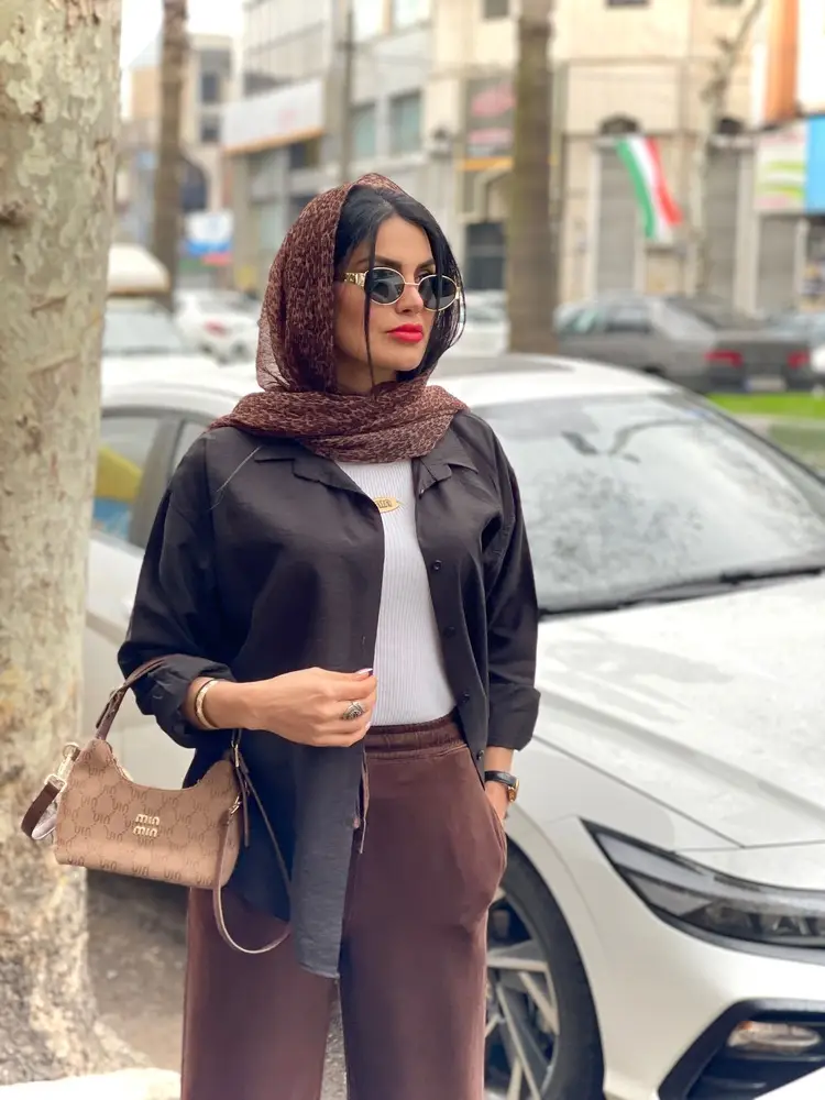 شومیز سیلک رنگی آسمان (601) - Image 26