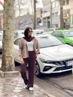 شومیز سیلک رنگی آسمان (601)