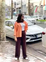 شومیز سیلک رنگی آسمان (601) - Image 12