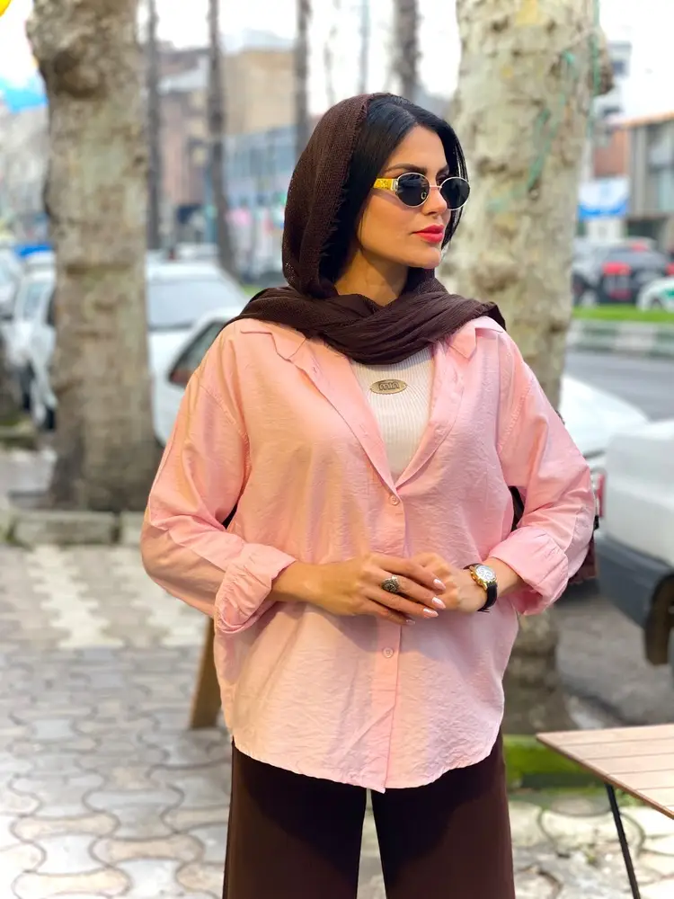 شومیز سیلک رنگی آسمان (601) - Image 7