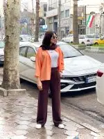 شومیز سیلک رنگی آسمان (601) - Image 6