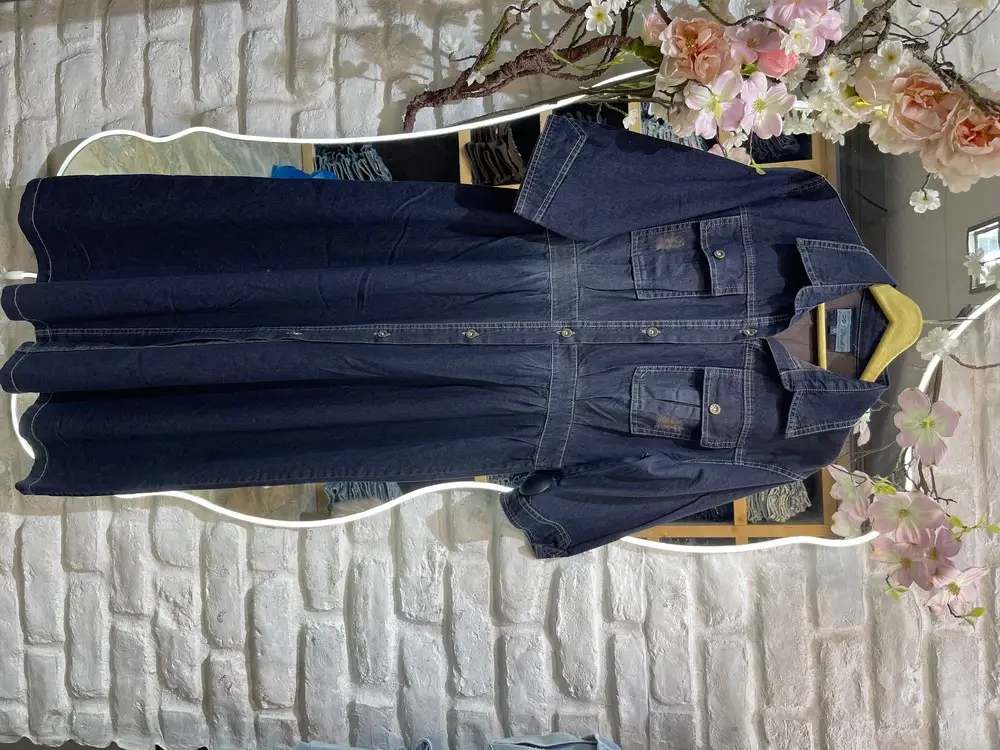 مانتو جین درسه رنگ ترنج  (596) - Image 10