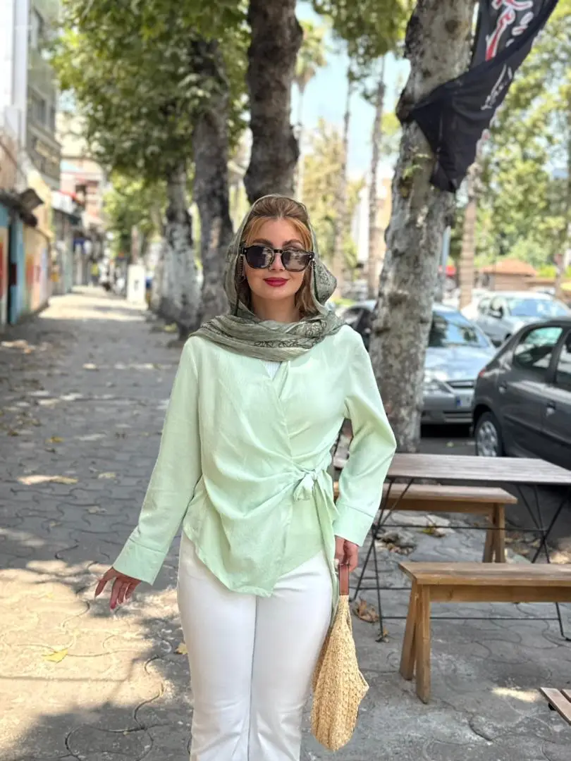 شومیز پری بغل گره (650) - Image 17